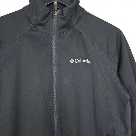 Columbia Omni Wind Block Omni Heat Jacket Mens S Black Windproof Softshell - Picture 4 of 8
